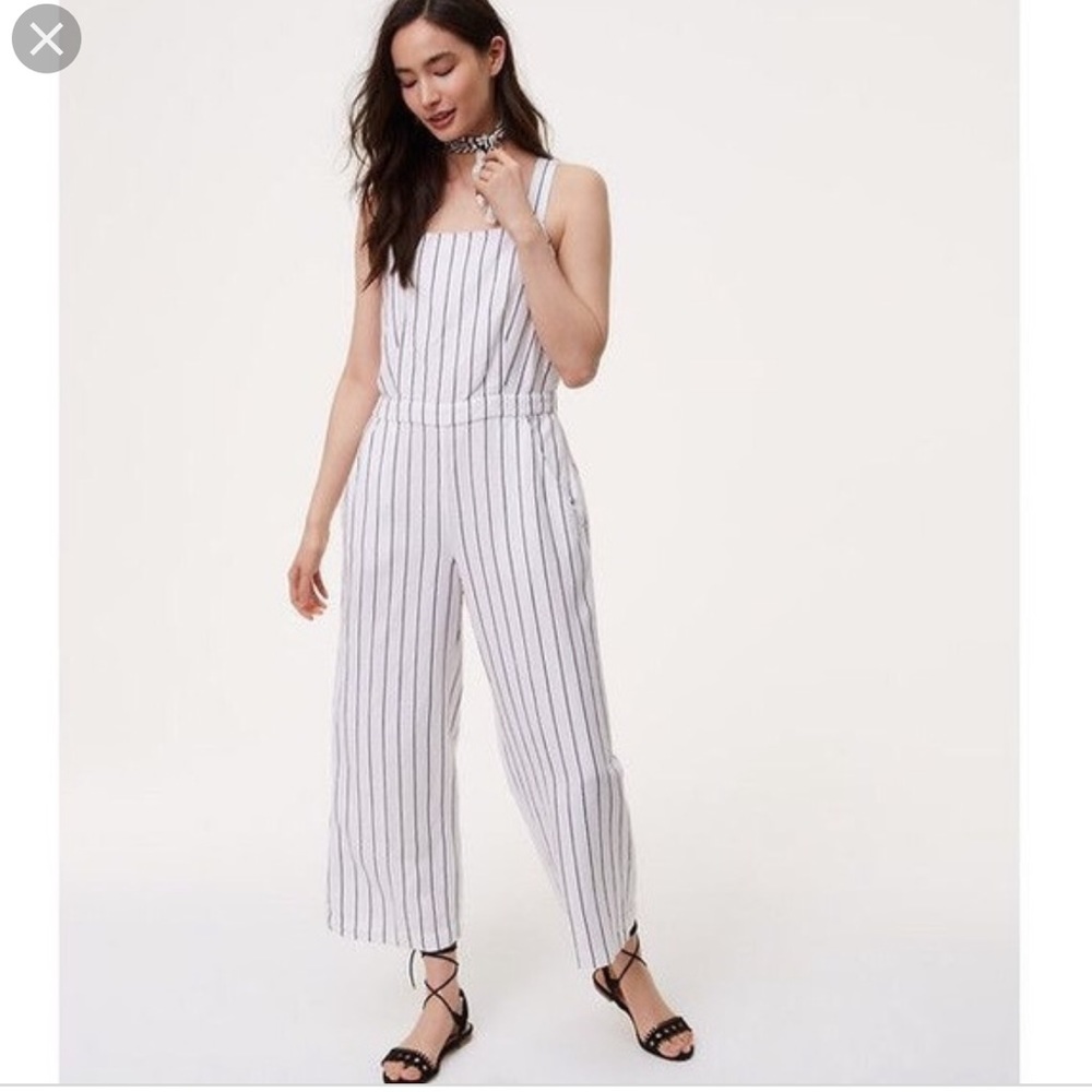 NWT Loft Striped Jumper Linen blend